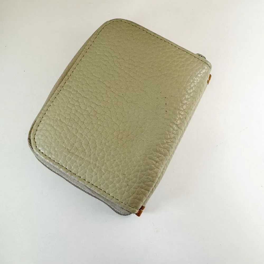 Bruno Lorelli Italy Brown And Ivory Leather‎ Wallet